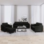 4-piece black fabric sofa set with cushions by , Sofas - Ref: Foro24-3201782, Price: 756,20 €, Discount: %