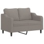 Sofagarnitur mit 3-teiligen Kissen, Stoff in Grau-Taupe. von , Sofas - Ref: Foro24-3201865, Preis: 623,23 €, Rabatt: %