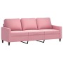 Sofagarnitur mit 3-teiligen rosa Samtkissen von , Sofas - Ref: Foro24-3201529, Preis: 563,99 €, Rabatt: %