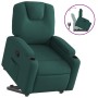 Sillón reclinable elevable tela verde oscuro de , Sillones - Ref: Foro24-3204374, Precio: 278,08 €, Descuento: %