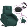 Sillón reclinable elevable tela verde oscuro de , Sillones - Ref: Foro24-3204374, Precio: 278,08 €, Descuento: %