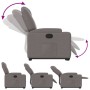 Sillón reclinable elevable tela gris taupe de , Sillones - Ref: Foro24-3204376, Precio: 271,75 €, Descuento: %