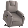 Reclining massage chair with lift in gray taupe fabric by , Armchairs - Ref: Foro24-3204388, Price: 293,26 €, Discount: %