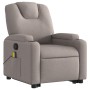 Sillón reclinable de masaje elevable tela gris taupé de , Sillones - Ref: Foro24-3204388, Precio: 304,28 €, Descuento: %