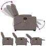 Reclining massage chair with lift in gray taupe fabric by , Armchairs - Ref: Foro24-3204388, Price: 293,26 €, Discount: %