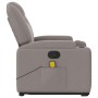 Reclining massage chair with lift in gray taupe fabric by , Armchairs - Ref: Foro24-3204388, Price: 293,26 €, Discount: %