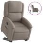 Sillón eléctrico reclinable elevable de tela gris taupe de , Sillones - Ref: Foro24-3204196, Precio: 320,36 €, Descuento: %