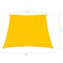 Toldo de vela HDPE amarillo 160 g/m² 3/4x3 m de vidaXL, Sombrillas - Ref: Foro24-311599, Precio: 29,99 €, Descuento: %