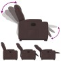 Sillón eléctrico reclinable elevable de tela marrón oscuro de , Sillones - Ref: Foro24-3204397, Precio: 309,52 €, Descuento: %