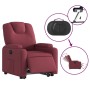 Sillón eléctrico reclinable elevable de tela rojo tinto de , Sillones - Ref: Foro24-3204395, Precio: 317,99 €, Descuento: %