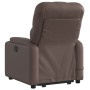 Brauner Kunstleder-Fußmassage-Sessel mit Liegefunktion von , Sessel - Ref: Foro24-3204781, Preis: 300,14 €, Rabatt: %