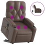 Electric lift massage chair in brown synthetic leather by , Armchairs - Ref: Foro24-3204795, Price: 339,55 €, Discount: %