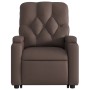 Electric lift massage chair in brown synthetic leather by , Armchairs - Ref: Foro24-3204795, Price: 339,55 €, Discount: %