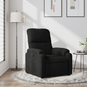 Sillón reclinable tela de microfibra negro de , Sillones - Ref: Foro24-373452, Precio: 201,84 €, Descuento: %