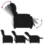 Sillón reclinable tela de microfibra negro de , Sillones - Ref: Foro24-373452, Precio: 201,84 €, Descuento: %