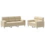 Zweiteiliges Sofaset mit cremefarbenen Kissen. von , Sofas - Ref: Foro24-3201618, Preis: 557,99 €, Rabatt: %