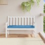 Cushion for garden bench in blue melange fabric 120x50x7 cm by , Cushions for chairs and sofas - Ref: Foro24-4002546, Price: ...