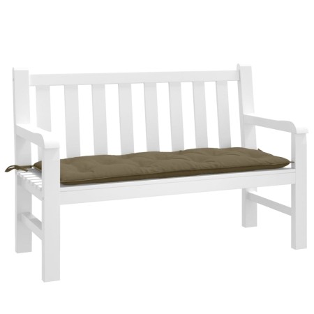 Kissen für Gartenbank, Stoff in Grau-Taupe-Melange, 120x50x7 cm. von , Kissen für Stühle und Sofas - Ref: Foro24-4002550, Pre...