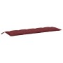 Garden bench cushions 2 units in red wine melange fabric 180x50x7 cm by , Cushions for chairs and sofas - Ref: Foro24-4002628...