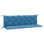 Cushions for garden bench 2 units blue melange fabric 180x50x7 cm by , Cushions for chairs and sofas - Ref: Foro24-4002623, P...