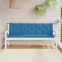 Cushions for garden bench 2 units blue melange fabric 180x50x7 cm by , Cushions for chairs and sofas - Ref: Foro24-4002623, P...