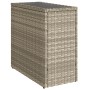 Mesa auxiliar jardín tapa vidrio ratán gris claro 58x27,5x55 cm de , Mesas de jardín - Ref: Foro24-366189, Precio: 52,67 €, D...