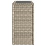 Mesa auxiliar jardín tapa vidrio ratán gris claro 58x27,5x55 cm de , Mesas de jardín - Ref: Foro24-366189, Precio: 52,67 €, D...