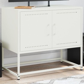 Mueble para TV de acero blanco 68,5x39x60,5 cm de , Muebles TV - Ref: Foro24-846475, Precio: 74,99 €, Descuento: %