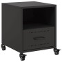 Black steel bedside table 36x39x43.5 cm by , Nightstands - Ref: Foro24-846704, Price: 57,29 €, Discount: %