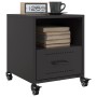 Black steel bedside table 36x39x43.5 cm by , Nightstands - Ref: Foro24-846704, Price: 57,29 €, Discount: %