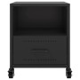 Black steel bedside table 36x39x43.5 cm by , Nightstands - Ref: Foro24-846704, Price: 57,29 €, Discount: %