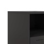 Black steel bedside table 36x39x43.5 cm by , Nightstands - Ref: Foro24-846704, Price: 57,29 €, Discount: %