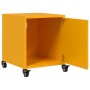 Mesita de noche acero amarillo mostaza 36x39x43,5 cm de , Mesitas de noche - Ref: Foro24-846620, Precio: 65,38 €, Descuento: %