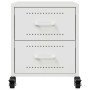 White steel bedside table 36x39x43.5 cm by , Nightstands - Ref: Foro24-846636, Price: 72,48 €, Discount: %