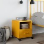 Yellow mustard steel bedside table 36x39x43.5 cm by , Nightstands - Ref: Foro24-846710, Price: 60,99 €, Discount: %