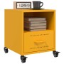 Yellow mustard steel bedside table 36x39x43.5 cm by , Nightstands - Ref: Foro24-846710, Price: 60,99 €, Discount: %