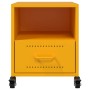 Yellow mustard steel bedside table 36x39x43.5 cm by , Nightstands - Ref: Foro24-846710, Price: 60,99 €, Discount: %