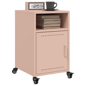 Bedside tables 2 units pink steel 36x39x59 cm by , Nightstands - Ref: Foro24-846719, Price: 109,48 €, Discount: %