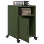 Bedside tables 2 units olive green steel 36x39x59 cm by , Nightstands - Ref: Foro24-846725, Price: 109,57 €, Discount: %