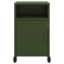 Bedside tables 2 units olive green steel 36x39x59 cm by , Nightstands - Ref: Foro24-846725, Price: 109,57 €, Discount: %