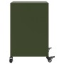 Bedside tables 2 units olive green steel 36x39x59 cm by , Nightstands - Ref: Foro24-846725, Price: 109,57 €, Discount: %