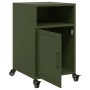 Bedside tables 2 units olive green steel 36x39x59 cm by , Nightstands - Ref: Foro24-846725, Price: 109,57 €, Discount: %