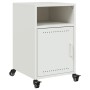 Bedside tables 2 units white steel 36x39x59 cm by , Nightstands - Ref: Foro24-846727, Price: 109,48 €, Discount: %