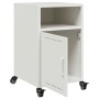 Bedside tables 2 units white steel 36x39x59 cm by , Nightstands - Ref: Foro24-846727, Price: 109,48 €, Discount: %