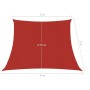 Toldo de vela HDPE rojo 160 g/m² 3/4x3 m de vidaXL, Sombrillas - Ref: Foro24-311654, Precio: 37,86 €, Descuento: %