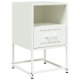 White steel bedside table 36x39x60.5 cm by , Nightstands - Ref: Foro24-846564, Price: 59,99 €, Discount: %