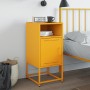 Yellow mustard steel bedside table 36x39x78 cm by , Nightstands - Ref: Foro24-846572, Price: 62,80 €, Discount: %