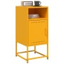 Yellow mustard steel bedside table 36x39x78 cm by , Nightstands - Ref: Foro24-846572, Price: 62,80 €, Discount: %