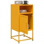 Mesita de noche acero amarillo mostaza 36x39x78 cm de , Mesitas de noche - Ref: Foro24-846572, Precio: 71,50 €, Descuento: %