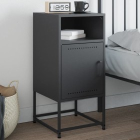 Bedside table in anthracite gray steel, 36x39x78 cm. by , Nightstands - Ref: Foro24-846570, Price: 62,99 €, Discount: %